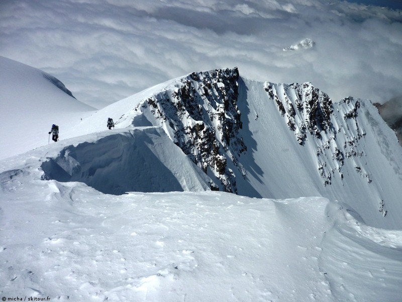#12 Grande Casse : Montée sur l Grande Casse : Montée sur l'arête.