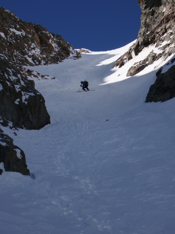 Combeunot E couloir NNE : Le taux d'adrenaline est monté