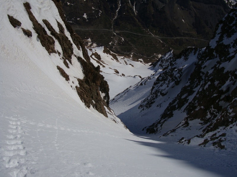 #6 Combeynot E Couloir NNE : Vue d Combeynot E Couloir NNE : Vue d'en haut