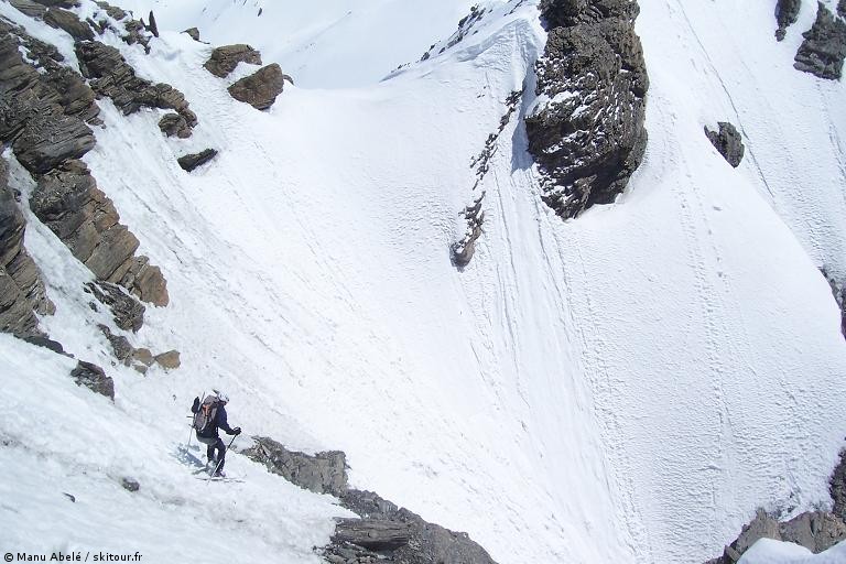 #8 Sortie de la face : Le crux Sortie de la face : Le crux