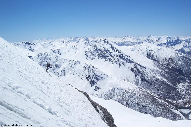 Dans les contrepentes : du couloir du bas