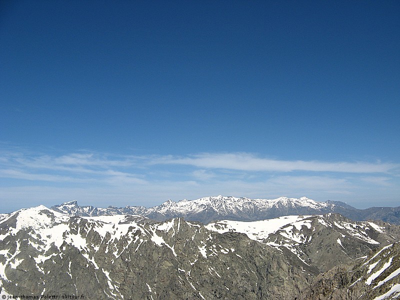 Vue de la Maniccia : La grande barrière