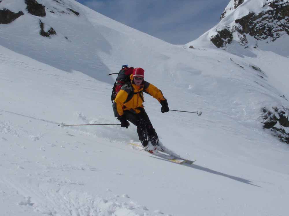 #40 Baisse du Basto : Descente sur le refuge de Nice. Christiana pur aval ... Baisse du Basto : Descente sur le refuge de Nice. Christiana pur aval ...