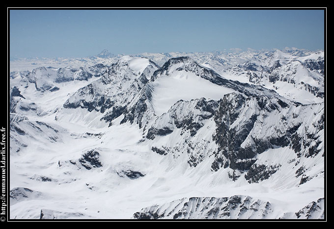 #7 Grde Ciamarella : Vue au S vers le Viso Grde Ciamarella : Vue au S vers le Viso