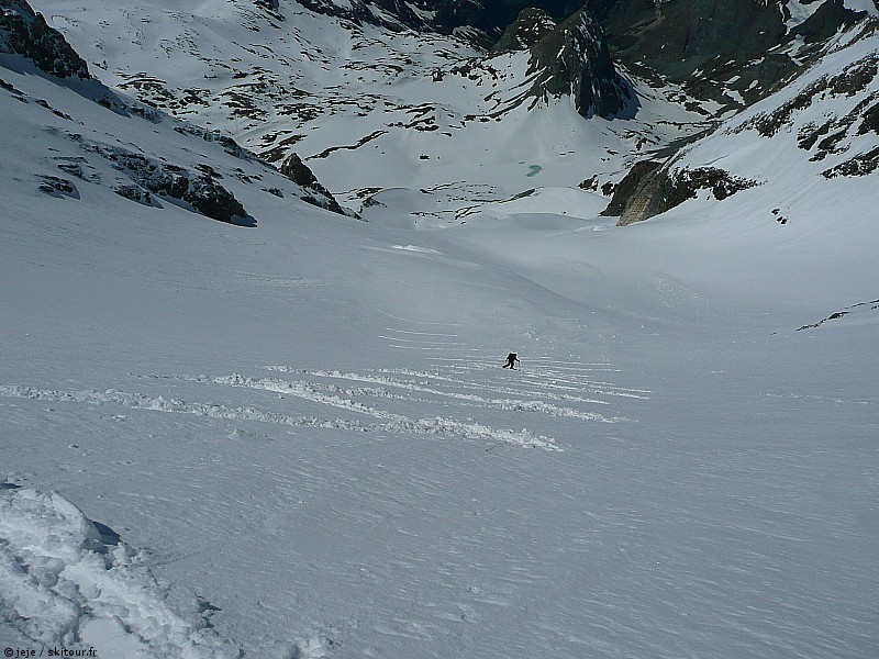 trace de montée : Vu sur l'aiguille de la vanoise , des idées de traversée d'arrête en perspective...