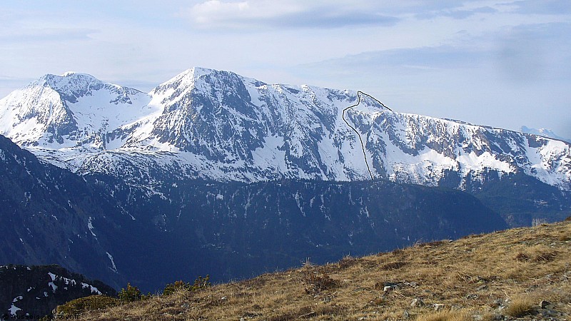Itininéraire de descente : Itinéraire de descente vue depuis Chamrousse le 8 Mai 2009.