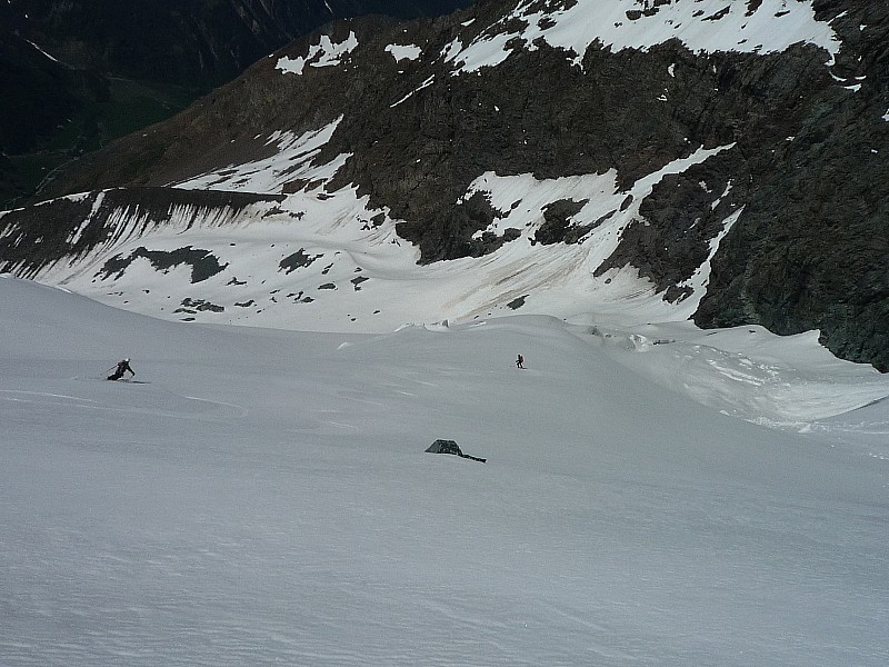pied du glacier du geay : en top conditions jusqu'au bout