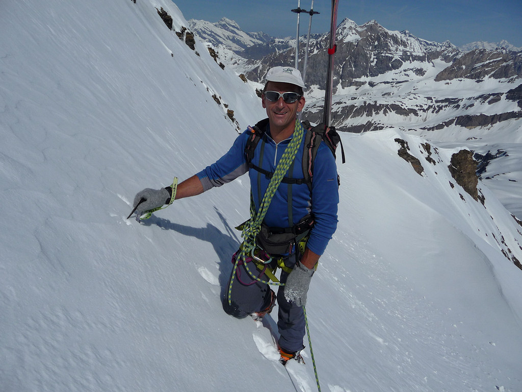 Dans le raide du haut : Petite pause pour Polito