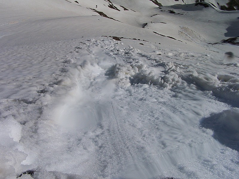 #5 Pendant le descente : j Pendant le descente : j'ai déclanché un petit départ d'une neige bien lourde