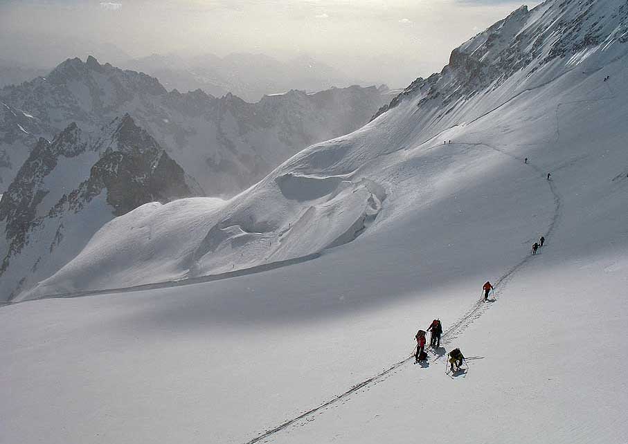 Dôme des Ecrins : Traversée avant le Dôme