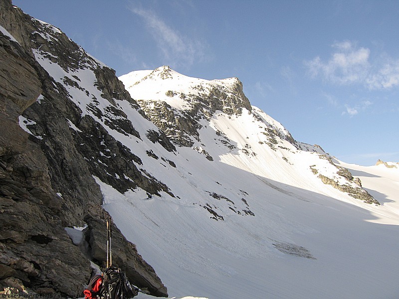 #2 Pointe Sommeiller : Depuis le Col du cordonnier la traversée pour rejoindre la Pointe Sommeiller. Pointe Sommeiller : Depuis le Col du cordonnier la traversée pour rejoindre la Pointe Sommeiller.