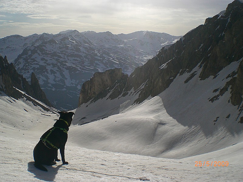 haut du vallon : Ce vallon est encore bien blanc