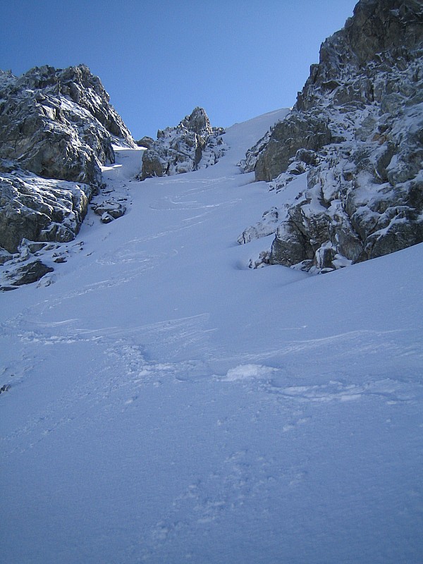 #15 breche de l breche de l' Argentiere : descente breche : ya bon