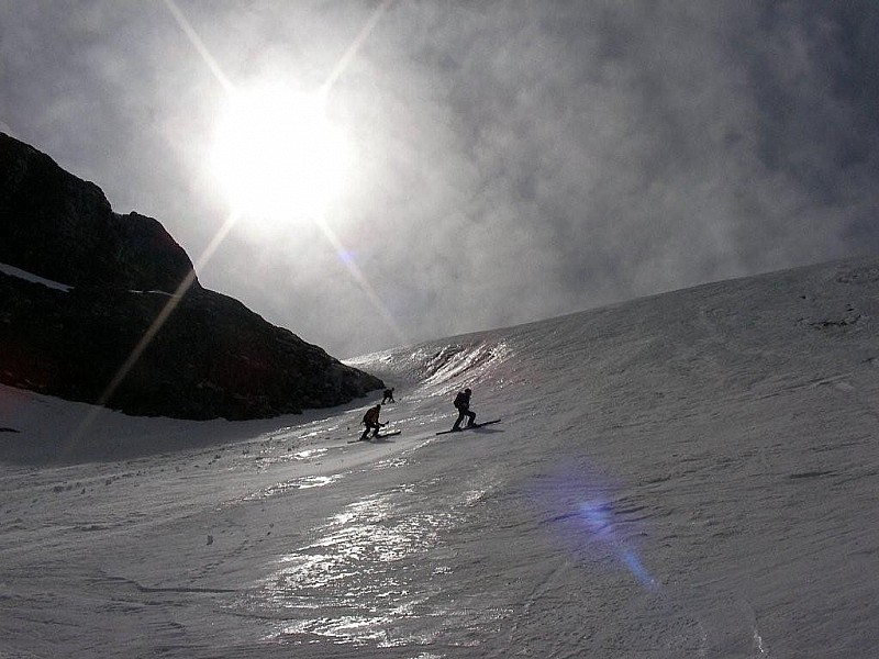 #3 Le crux : Un poil tendu le passage du glacier Le crux : Un poil tendu le passage du glacier