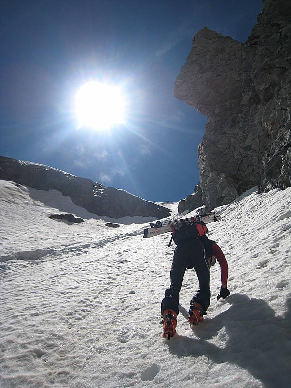 #4 tour du clapier : depart du couloir nord ouest tour du clapier : depart du couloir nord ouest