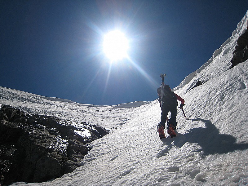 #6 tour du clapier : sortie du couloir, aprés y-a plus qu tour du clapier : sortie du couloir, aprés y-a plus qu'a faire 30m pour arriver au sommet..