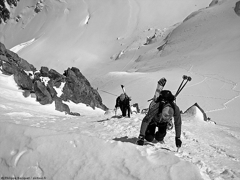 #5 Mont Maudit : sortie de la face pour Fred et Xavier Mont Maudit : sortie de la face pour Fred et Xavier