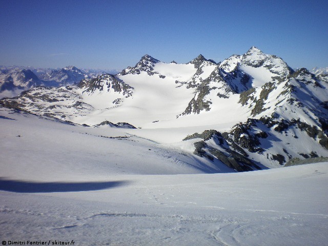#7 Glacier de Chavière : direction Pointe Rénod en face Glacier de Chavière : direction Pointe Rénod en face