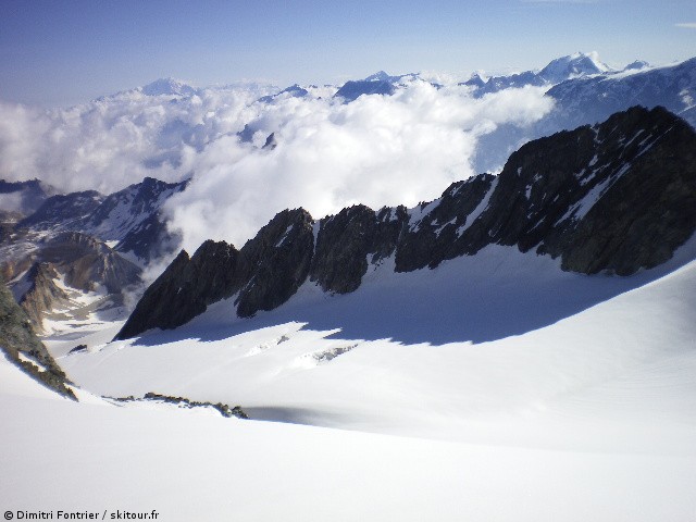 #3 sous le dôme de Polset : le glacier de Gébroulaz commence à s sous le dôme de Polset : le glacier de Gébroulaz commence à s'ouvrir