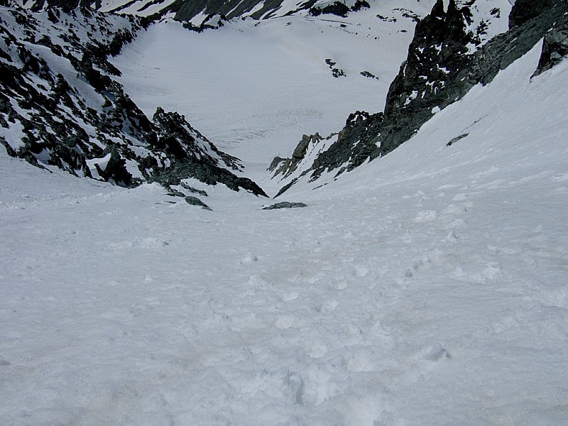 #8 couloir Central : Pas loin de l couloir Central : Pas loin de l'arête sommitale