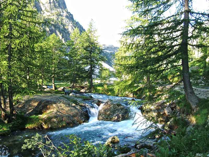 #1 Valcuca et Valasco : Arrivé au Plan de Valasco et la passerelle qui me permettra de traverser le torrent au retour. Valcuca et Valasco : Arrivé au Plan de Valasco et la passerelle qui me permettra de traverser le torrent au retour.