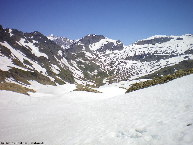 #9 dernière descente : vue sur les cols de l dernière descente : vue sur les cols de l'Iseran et Pers