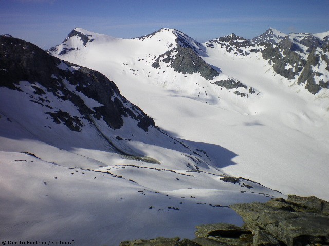 #7 glacier du Baounet : Ptes de la Valette/Lauses Noires/l glacier du Baounet : Ptes de la Valette/Lauses Noires/l'Autare