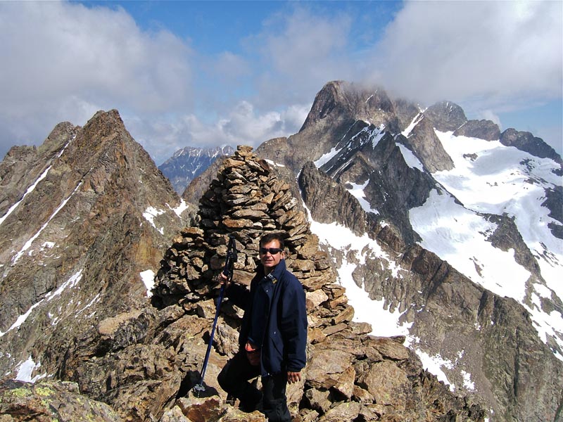 #2 IL BAUS/GHILIÉ : De la cime IL BAUS vue sur l IL BAUS/GHILIÉ : De la cime IL BAUS vue sur l'Argentera et Nasta.