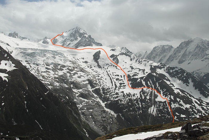 #1 Le Tour Chardonnet : Tracé reconnu la veille Le Tour Chardonnet : Tracé reconnu la veille