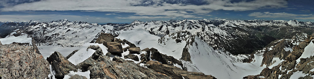 #2 Pano du sommet : De la Grande Casse à la Grivola Pano du sommet : De la Grande Casse à la Grivola