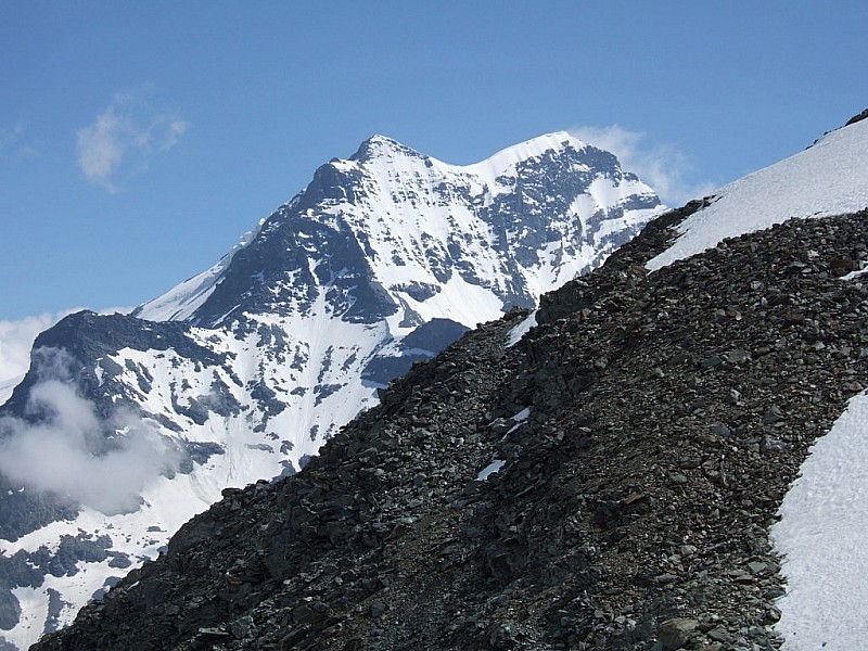 #8 Gd Combin : De l Gd Combin : De l'arête sommitale, la face Sud du Gd Combin