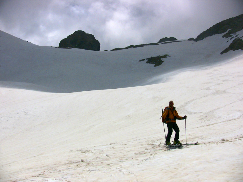 Première descente dans le vallon de le Malédie sur une super moquette