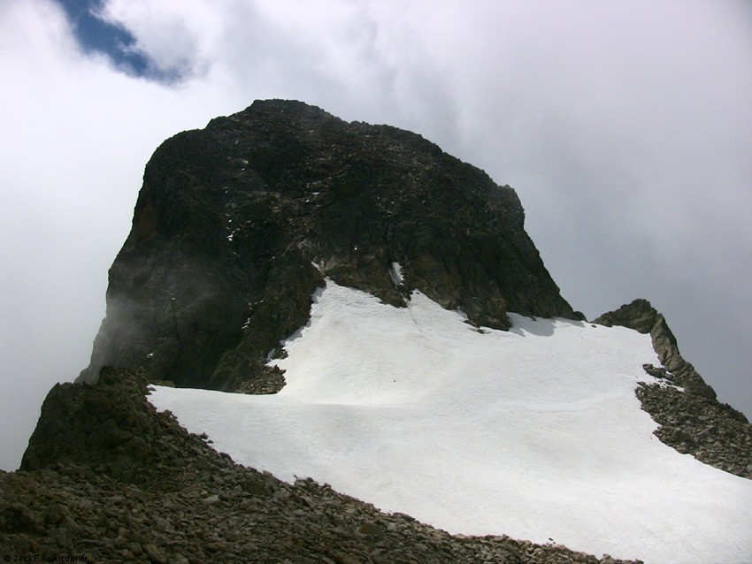 La Cime de la Malédie juste avant le brouillard, dommage !