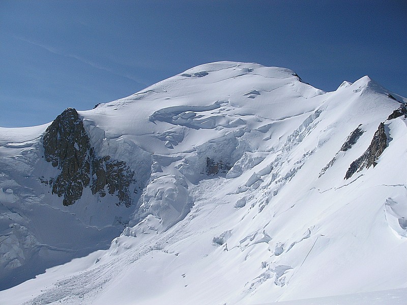 Mont Blanc : La face Nord du Mt Blanc sans trace..