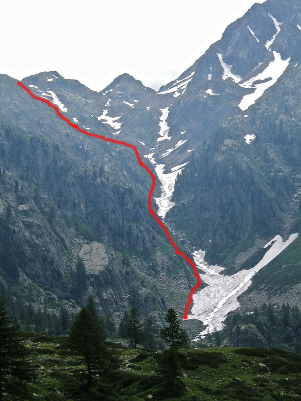 #8 Ghilié : L Ghilié : L'itinéraire jusqu'à 2500m.