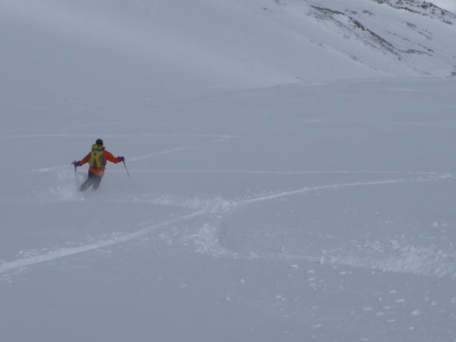 Descente : Didier en cours de descente