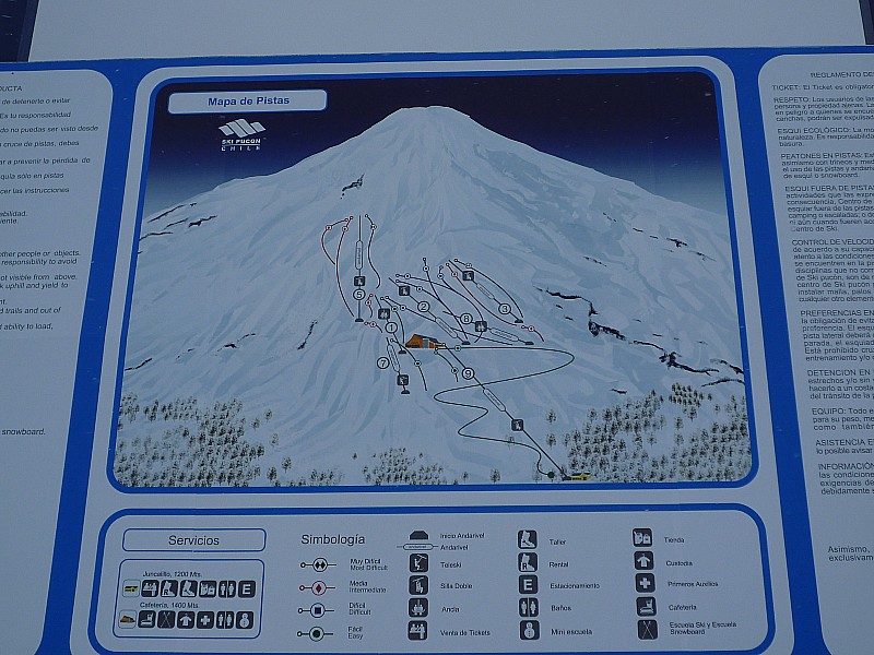 #2 Plan des pistes : Plan des pistes de la station de Pucon Plan des pistes : Plan des pistes de la station de Pucon