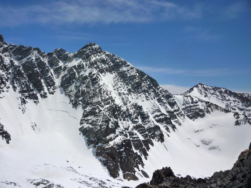 Paysage : Cerro Rincón, 5300m, et son imposante face Est