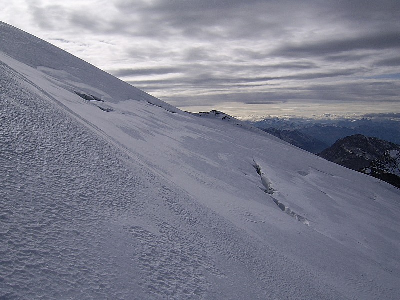 glacier de l'arcelle neuve : bien crevassé