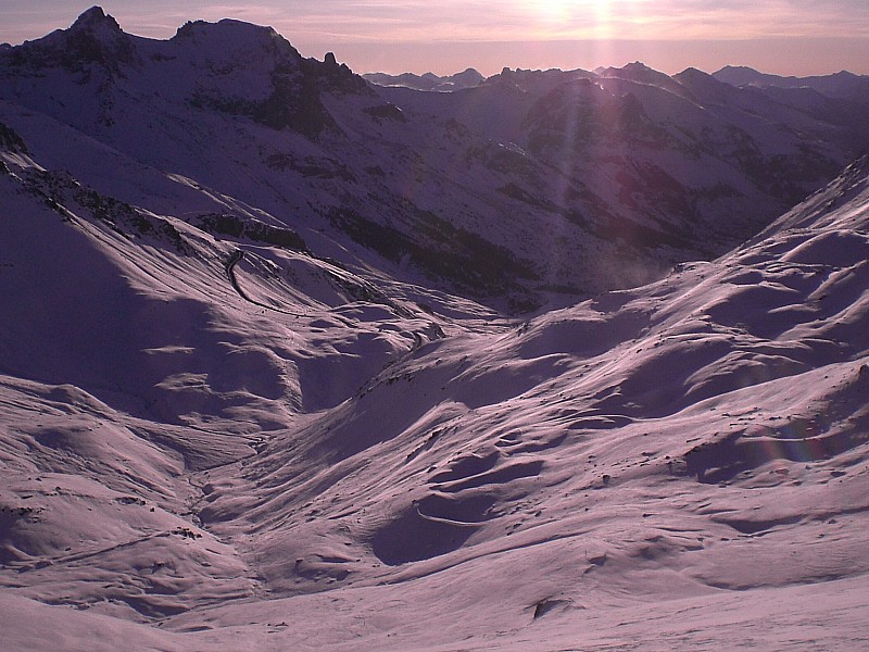 vallon de Roche Noire : Vue sur la vallée depuis la crête