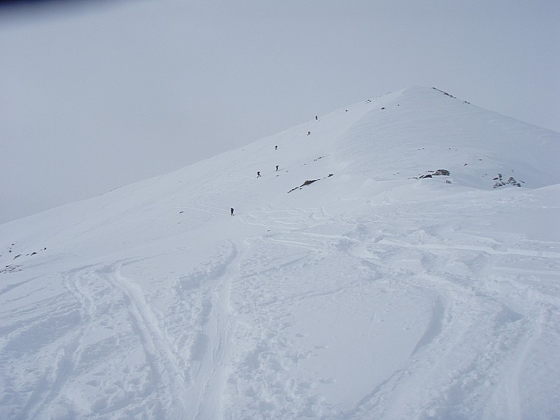 Pic Blanc du Galibier : Sous le sommet; très bon, du monde, ça godille ou envoi de la grande courbe. Chacun son style