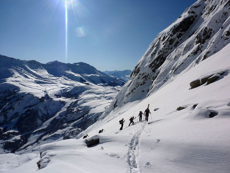 #1 Entrée d Entrée d'entre Deux-Roches : Fin du premier ressaut et de la poudre lourde