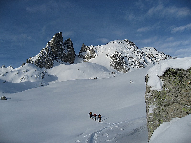 #2 Aiguille de la Balme : Condition très bonne à l Aiguille de la Balme : Condition très bonne à l'approche du col des aiguillons et de l'aiguille de la Balme