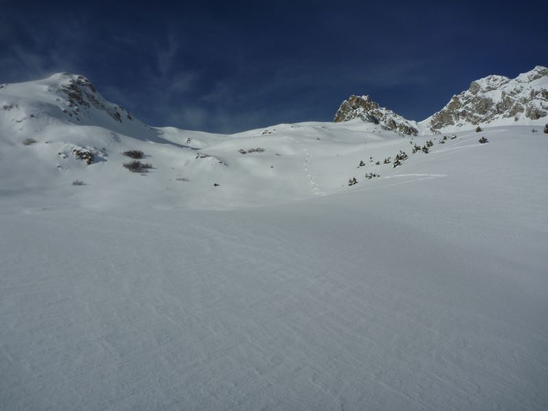 #3 Haut de la combe : bizzare pas blindée de traces alors qu Haut de la combe : bizzare pas blindée de traces alors qu'on est un samedi... Tant mieux pour nous