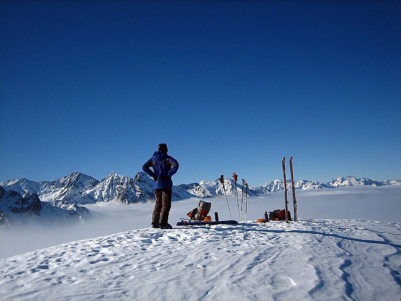 Cap des Hittes : très beau point de vue, on y est resté 1h !