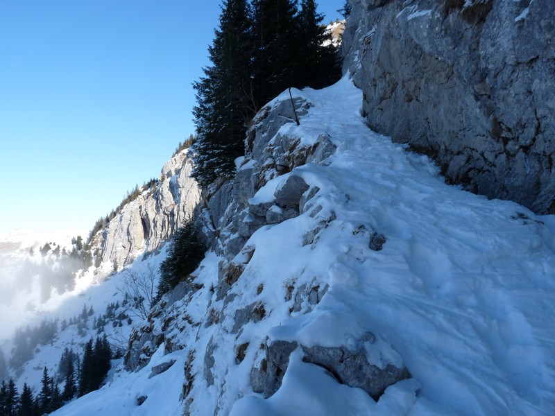 #6 Passage de la Chévre : Peu de neige mais ca passe bien Passage de la Chévre : Peu de neige mais ca passe bien