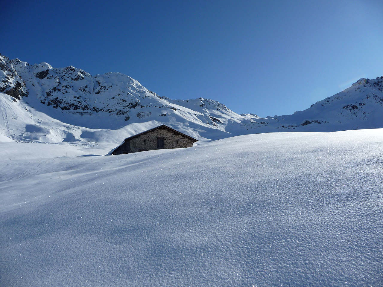 Le Bolchu (1975 m) : Au pied du col de la Fenêtre