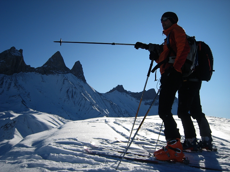 #3 C C'est par là : Au sommet du Gros Crey, face aux aiguilles d'Arves