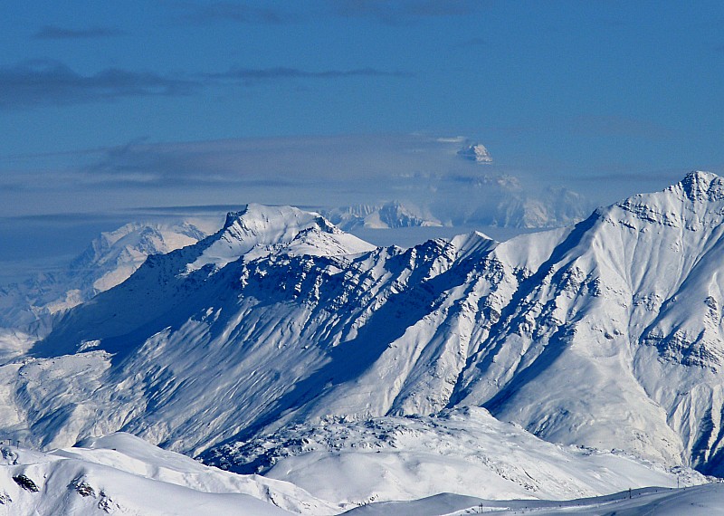 Le Mont Blanc : lui aussi est couvert.