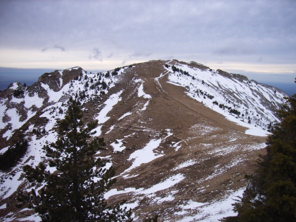 #1 Petit Som : Des Roches Rousses, seule la combe de montée est skiable grâce à l Petit Som : Des Roches Rousses, seule la combe de montée est skiable grâce à l'accumulation.
